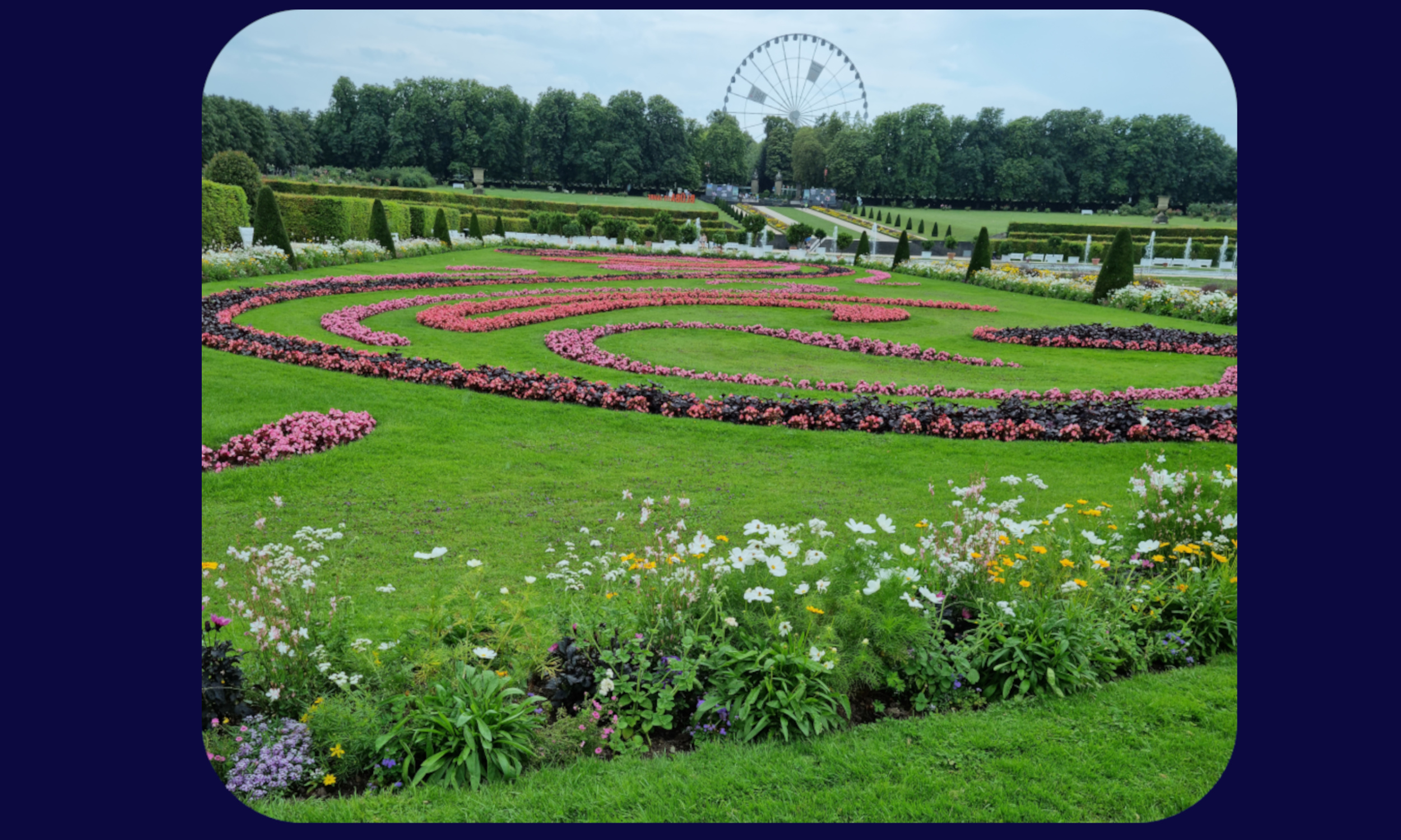 Bluehendes Barock Friedrichsgarten, Vorgarten, Mathildengarten